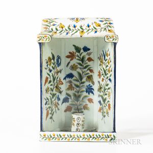 Rare Paint-decorated Pearlware Lantern