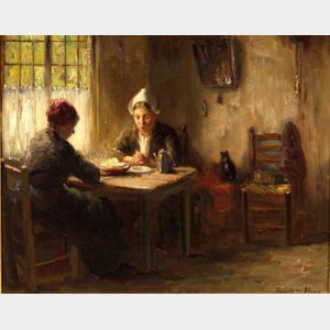 Bernard de Hoog (Dutch, 1867-1943) At Table