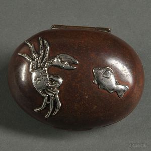 Gorham Mixed-metal Silver-mounted Copper Box