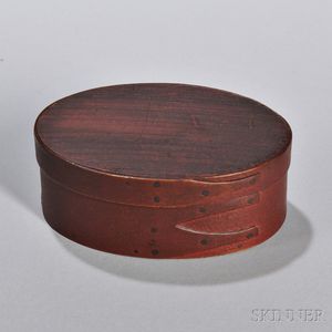Small Red-painted Shaker Box