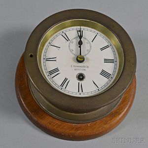 E. Howard & Co. Brass Ship's Bell Clock