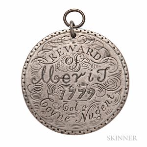 1779 Silver Col. Coyne Nugent Reward of Merit