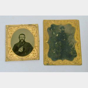 Two Civil War Tintypes