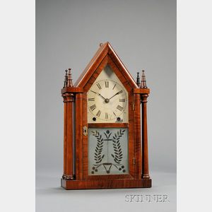 Rosewood Twin Spire Steeple Clock by Brewster & Ingrahams