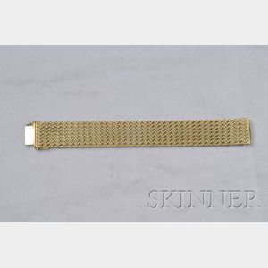 18kt Bicolor Gold Strap Bracelet