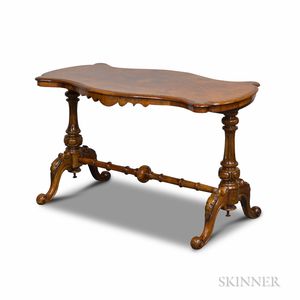 William IV Walnut Veneer Sofa Table