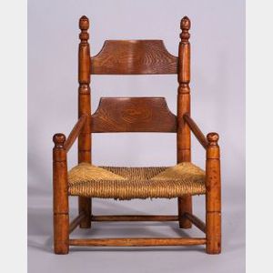 Child&#39;s Maple and Ash Slat-back Armchair
