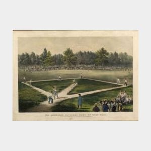 Currier & Ives, publishers (American, 1857-1907) THE AMERICAN NATIONAL GAME OF BASE BALL. GRAND MATCH FOR THE CHAMPIONSHIP AT THE ELYSI