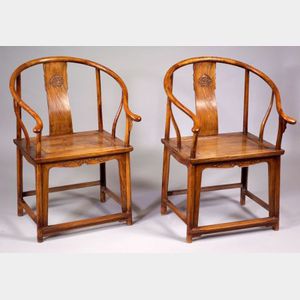 Pair of Yoke-backed Chairs