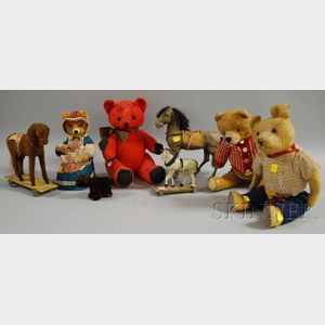 Eight Toy Stuffed Animals