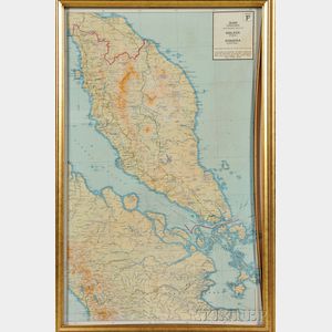 Map of Siam, Malaya, and Sumatra
