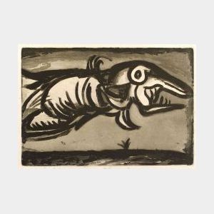 Georges Rouault (French, 1871-1958) Dragon Volant