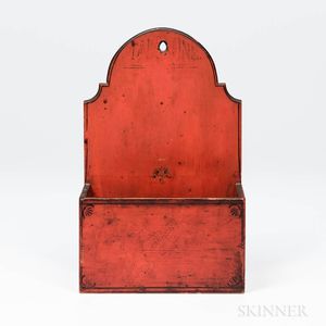 Red-painted Wall Box