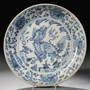 Blue and White Swatow Charger