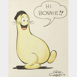 Al Capp (American, 1909-1979) Hi Bonnie!!