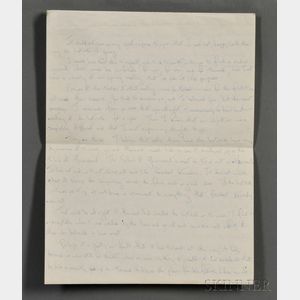 Kennedy Onassis, Jacqueline (1929-1994) Autograph Letter, Draft, Unsigned, and Carbon Copy of Typed Version, also Draft, [Summer, 1964]