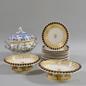 Sixteen Pieces of Ceramic Tableware