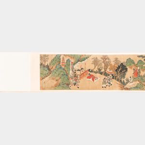 Set of Two Handscrolls Depicting the Legend of the White Snake