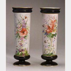Pair of Paris Porcelain Vases