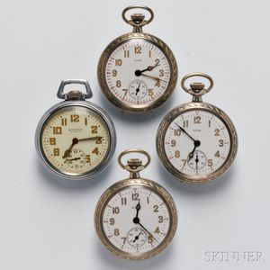 Four Ordnance Department WWII Pocket Watches