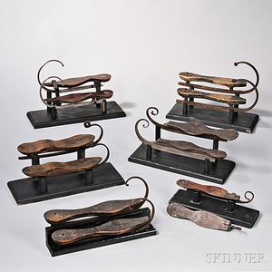 Six Pairs of Early Ice Skates