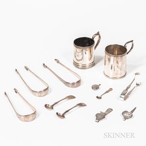 Twelve Coin and Sterling Silver Items