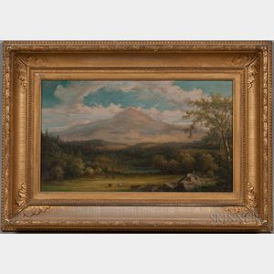John White Allen Scott (American, 1815-1907) Pastoral and Mountain Landscape