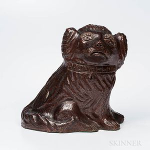 Sewer Tile Pottery Dog Figure