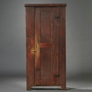 Red-painted Maple Cupboard
