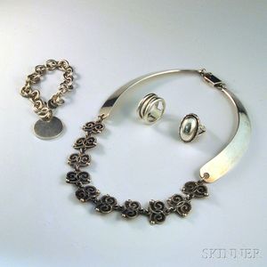 Small Collection of Signed Sterling Silver Jewelry