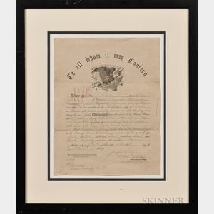 Military Discharge Paper for an African American Soldier