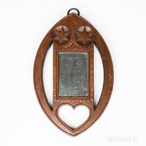 Carved and Inlaid Mirror