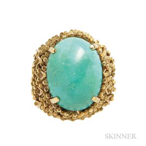 18kt Gold and Turquoise Ring
