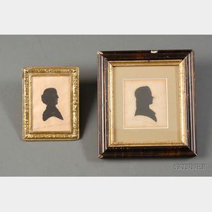 Two Silhouette Portraits Cut by Martha Ann Honeywell