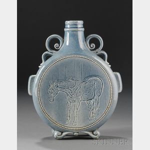 Chelsea Keramic Art Works Pottery Flask