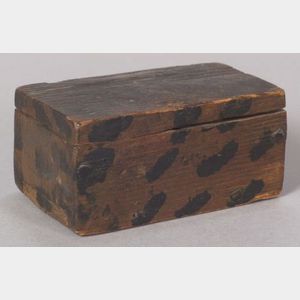 Miniature Paint Decorated Pine Box