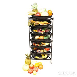 Iron and Tin Seven-tier Drying Rack