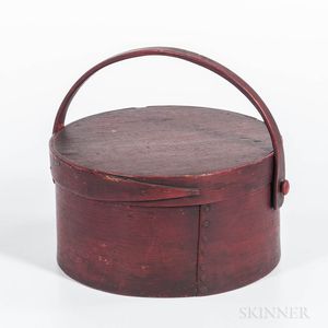 Red-painted Swing-handle Pantry Box