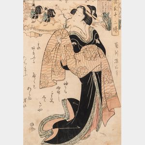 Kikukawa Eizan (1787-1867),Woodblock Print