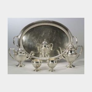 Six-Piece Dunkirk Silversmiths Sterling Silver Tea and Coffee Service