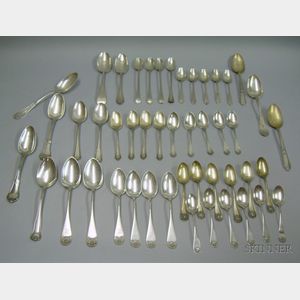 Forty-seven Pieces of Assorted Sterling Silver Flatware.