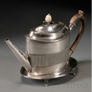 George III Sterling Silver Teapot and Stand