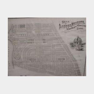 1873 Plan of Lagoon Heights, Martha&#39;s Vineyard, Massachusetts