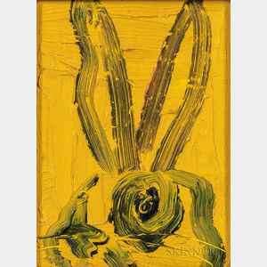 Hunt Slonem (American, b. 1951) Yellow Bunny