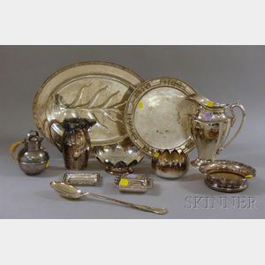 Approximately Twelve Silver Plated Serving Pieces
