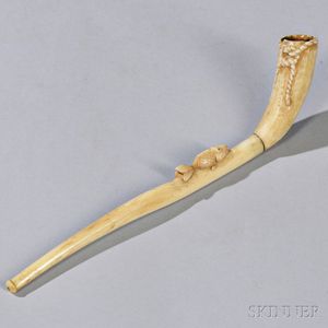 Carved Ivory Pipe