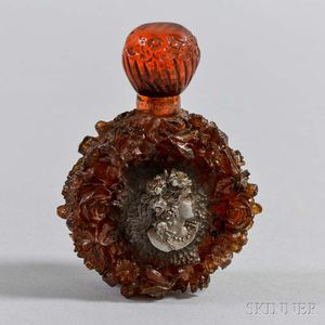 Floral- and Figural-carved Resin Perfume