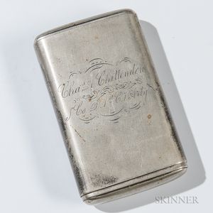 Silver-plated Tobacco Box Identified to Charles A. Chittenden, 1st Connecticut Heavy Artillery Regiment