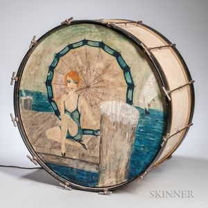Paint-decorated Bass Drum