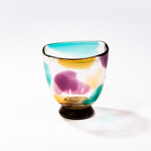 Polveri Murano Glass Vase Attributed to Archimede Seguso
